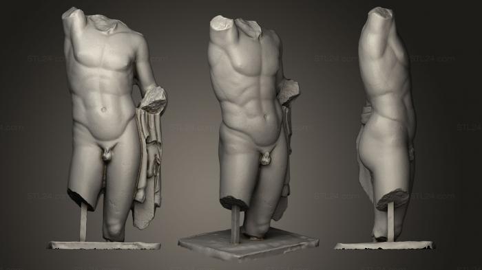 Statues antique and historical (Satyre tors, STKA_0972) 3D models for cnc